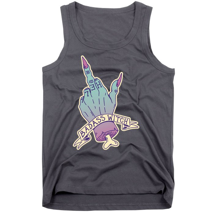 Badass Witch Middle Finger Tank Top