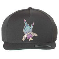 Badass Witch Middle Finger Wool Snapback Cap