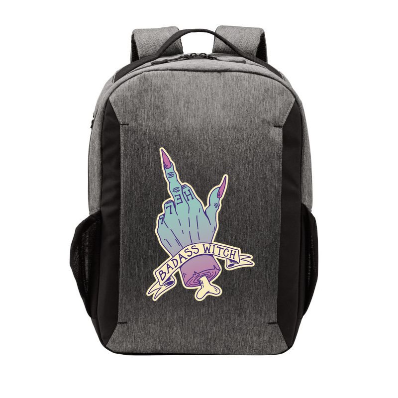 Badass Witch Middle Finger Vector Backpack