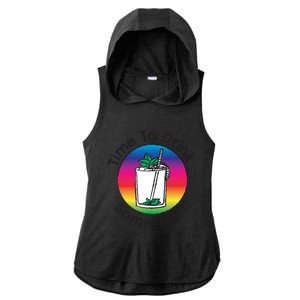 Bourbon Whiskey Mint Julep Mojito Rum Vacation Day Ing Gift Ladies PosiCharge Tri-Blend Wicking Draft Hoodie Tank