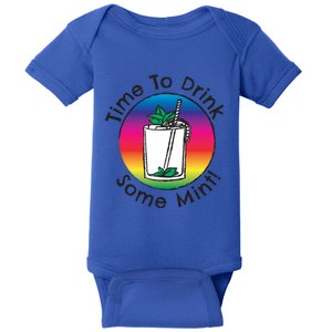 Bourbon Whiskey Mint Julep Mojito Rum Vacation Day Ing Gift Baby Bodysuit