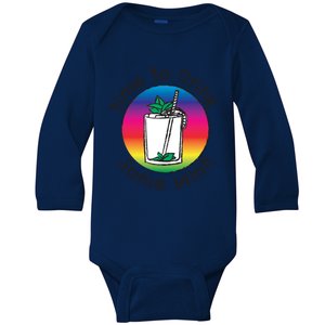 Bourbon Whiskey Mint Julep Mojito Rum Vacation Day Ing Gift Baby Long Sleeve Bodysuit