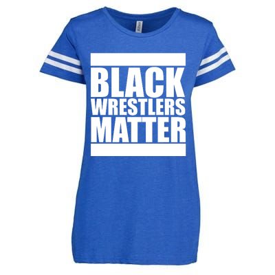 Black Wrestlers Matter Enza Ladies Jersey Football T-Shirt