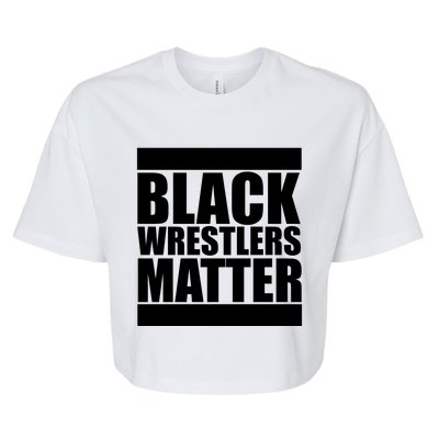 Black Wrestlers Matter Bella+Canvas Jersey Crop Tee