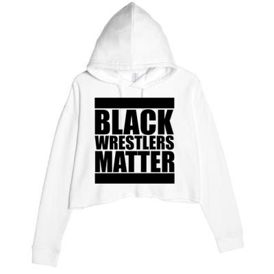 Black Wrestlers Matter Crop Fleece Hoodie