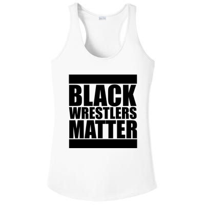 Black Wrestlers Matter Ladies PosiCharge Competitor Racerback Tank