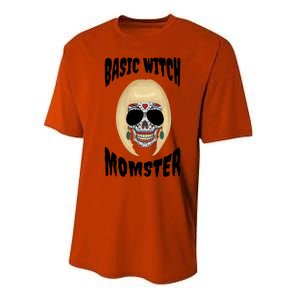 Basic Witch Momster Sugar Skull Blonde Mom Funny Mother Gift Performance Sprint T-Shirt