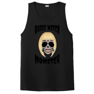 Basic Witch Momster Sugar Skull Blonde Mom Funny Mother Gift PosiCharge Competitor Tank