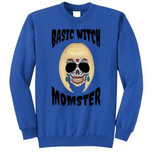 Basic Witch Momster Sugar Skull Blonde Mom Funny Mother Gift Sweatshirt