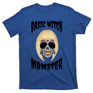 Basic Witch Momster Sugar Skull Blonde Mom Funny Mother Gift T-Shirt