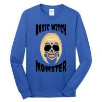 Basic Witch Momster Sugar Skull Blonde Mom Funny Mother Gift Tall Long Sleeve T-Shirt