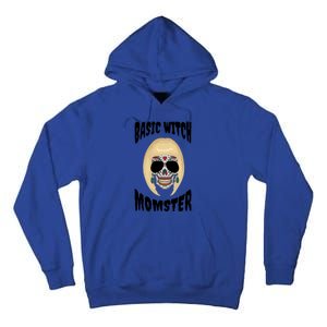 Basic Witch Momster Sugar Skull Blonde Mom Funny Mother Gift Tall Hoodie