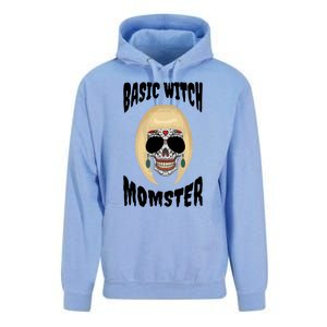 Basic Witch Momster Sugar Skull Blonde Mom Funny Mother Gift Unisex Surf Hoodie