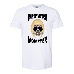 Basic Witch Momster Sugar Skull Blonde Mom Funny Mother Gift Softstyle CVC T-Shirt