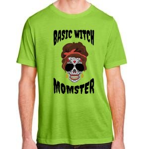 Basic Witch Momster Sugar Skull Brunette Mom Funny Mother Cool Gift Adult ChromaSoft Performance T-Shirt