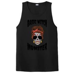 Basic Witch Momster Sugar Skull Brunette Mom Funny Mother Cool Gift PosiCharge Competitor Tank