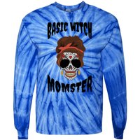 Basic Witch Momster Sugar Skull Brunette Mom Funny Mother Cool Gift Tie-Dye Long Sleeve Shirt