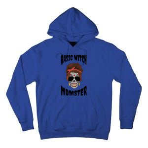 Basic Witch Momster Sugar Skull Brunette Mom Funny Mother Cool Gift Tall Hoodie