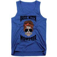 Basic Witch Momster Sugar Skull Brunette Mom Funny Mother Cool Gift Tank Top