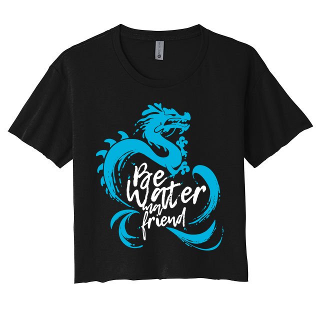 Be Water My Friend Water Dragon Crop Top