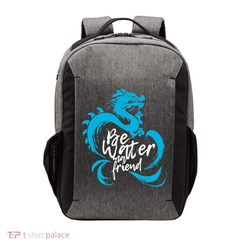 Be Water My Friend Water Dragon Vector Backpack