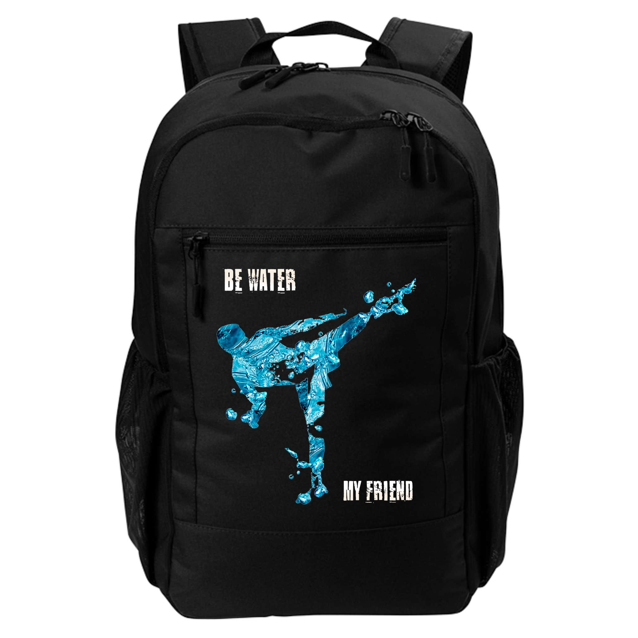 Be Water My Friend Ripple Quote Backpack