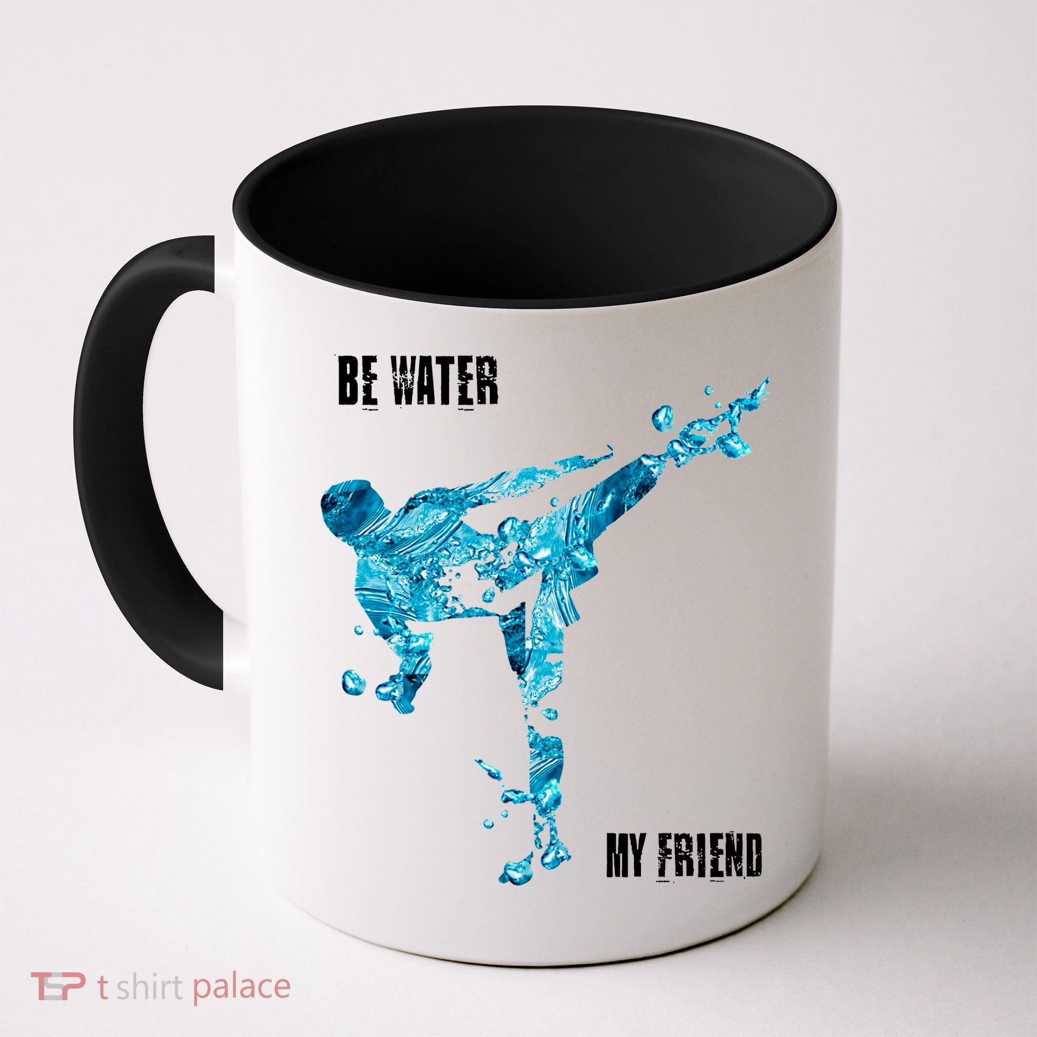 Be Water My Friend Ripple Quote Mug