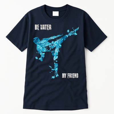Be Water My Friend Ripple Quote Tall T-Shirt