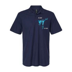 Be Water My Friend Ripple Quote Softstyle Adult Sport Polo