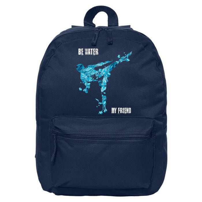 Be Water My Friend Ripple Quote 16 in Basic Backpack