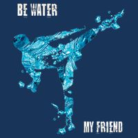 Be Water My Friend Ripple Quote 16 in Basic Backpack