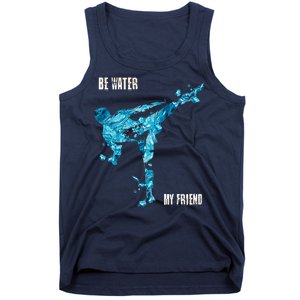 Be Water My Friend Ripple Quote Tank Top