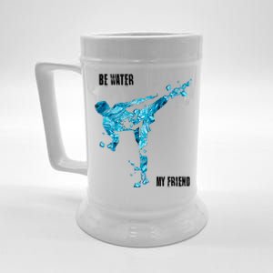 Be Water My Friend Ripple Quote Beer Stein