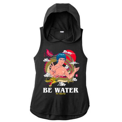 Be Water My Friend Ladies PosiCharge Tri-Blend Wicking Draft Hoodie Tank