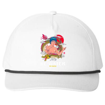 Be Water My Friend Snapback Five-Panel Rope Hat