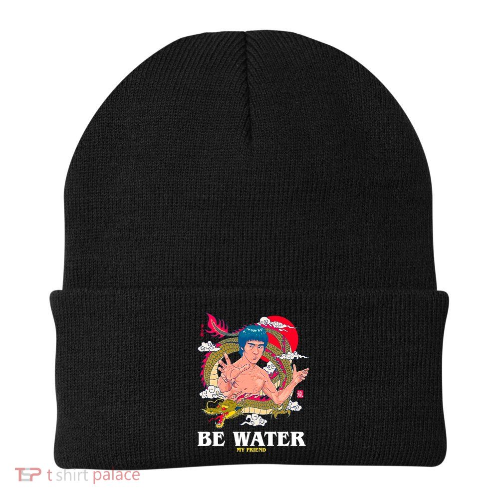 Be Water My Friend Knit Cap Winter Beanie