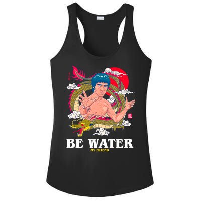 Be Water My Friend Ladies PosiCharge Competitor Racerback Tank