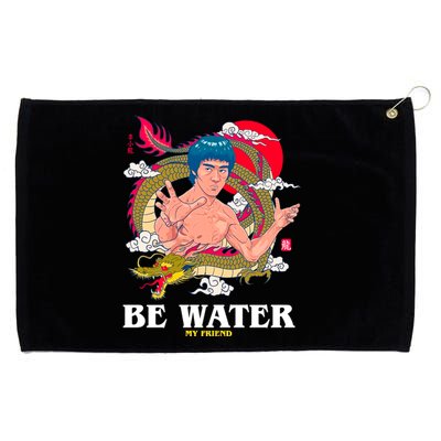 Be Water My Friend Grommeted Golf Towel