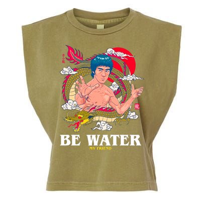 Be Water My Friend Garment-Dyed Women's Muscle Tee