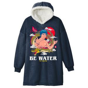 Be Water My Friend Hooded Wearable Blanket