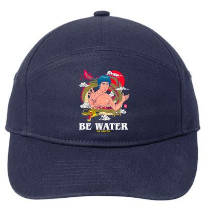 Be Water My Friend 7-Panel Snapback Hat