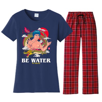 Be Water My Friend Women's Flannel Pajama Set