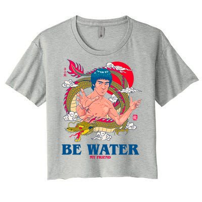 Be Water My Friend Women's Crop Top Tee