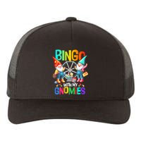 Bingo With My Gnomies Fun Bingo Gnome Squad Merry Christmas Yupoong Adult 5-Panel Trucker Hat