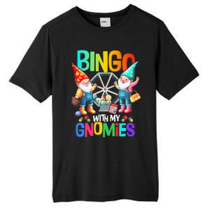 Bingo With My Gnomies Fun Bingo Gnome Squad Merry Christmas Tall Fusion ChromaSoft Performance T-Shirt