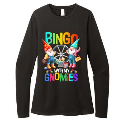 Bingo With My Gnomies Fun Bingo Gnome Squad Merry Christmas Womens CVC Long Sleeve Shirt