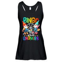 Bingo With My Gnomies Fun Bingo Gnome Squad Merry Christmas Ladies Essential Flowy Tank