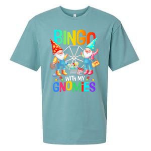 Bingo With My Gnomies Fun Bingo Gnome Squad Merry Christmas Sueded Cloud Jersey T-Shirt