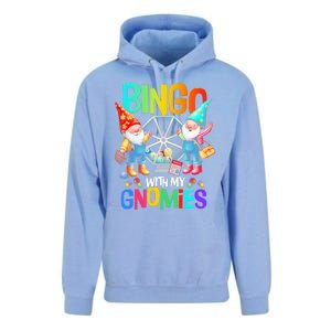 Bingo With My Gnomies Fun Bingo Gnome Squad Merry Christmas Unisex Surf Hoodie