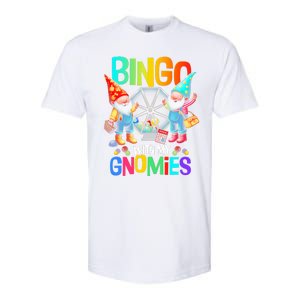 Bingo With My Gnomies Fun Bingo Gnome Squad Merry Christmas Softstyle CVC T-Shirt